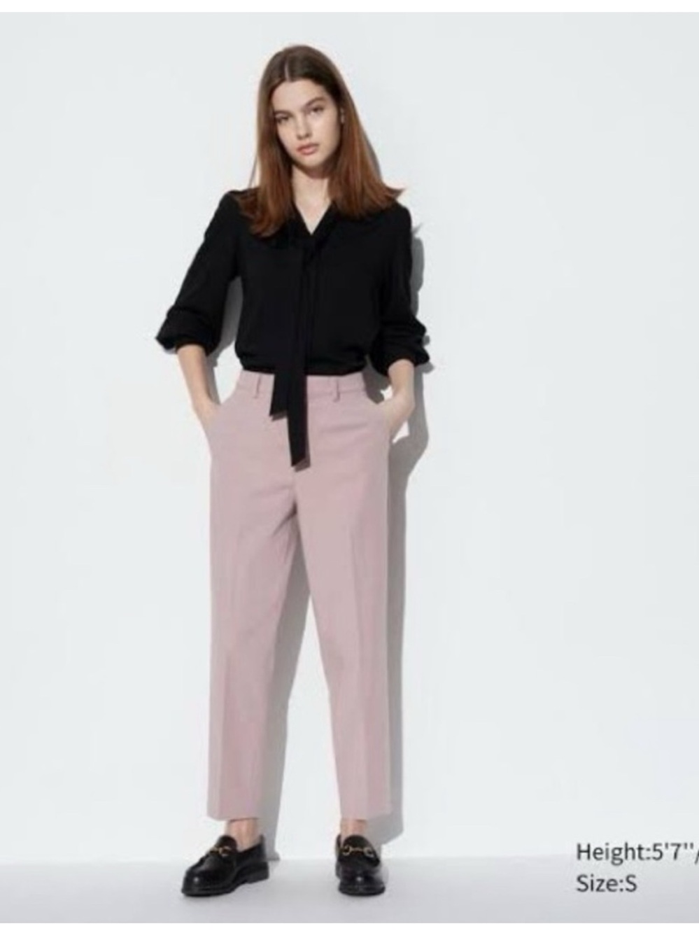 Uniqlo Blush High-Rise Pants XS